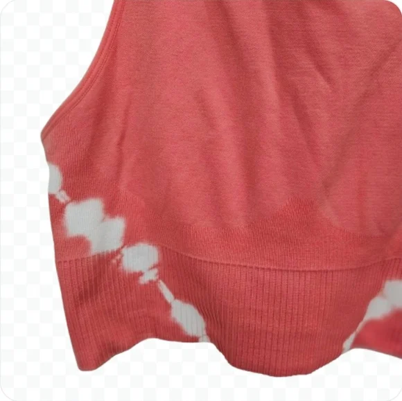 Zyia Active Pink TieDye Crop Tank Sz XL - Picture 3 of 8